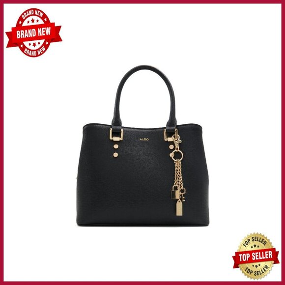 Medium Top Handle Tote Bag with Shoulder Strap & Zipper Closure
